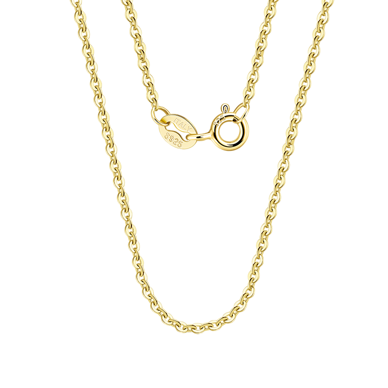 Gold-Plated Italian Rope Chain Necklace – gold-plated necklace