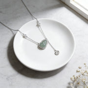 Green Jadeite Hulu Halo Necklace – jade necklace