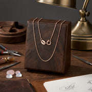 rose-gold-tone Box Chain Necklace – sterling silver necklace