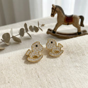 Rocking Horse Stud Earrings – sterling silver earrings