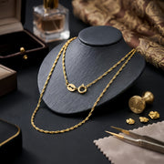 Handcrafted Italian Toggle Necklace – gold-plated necklace