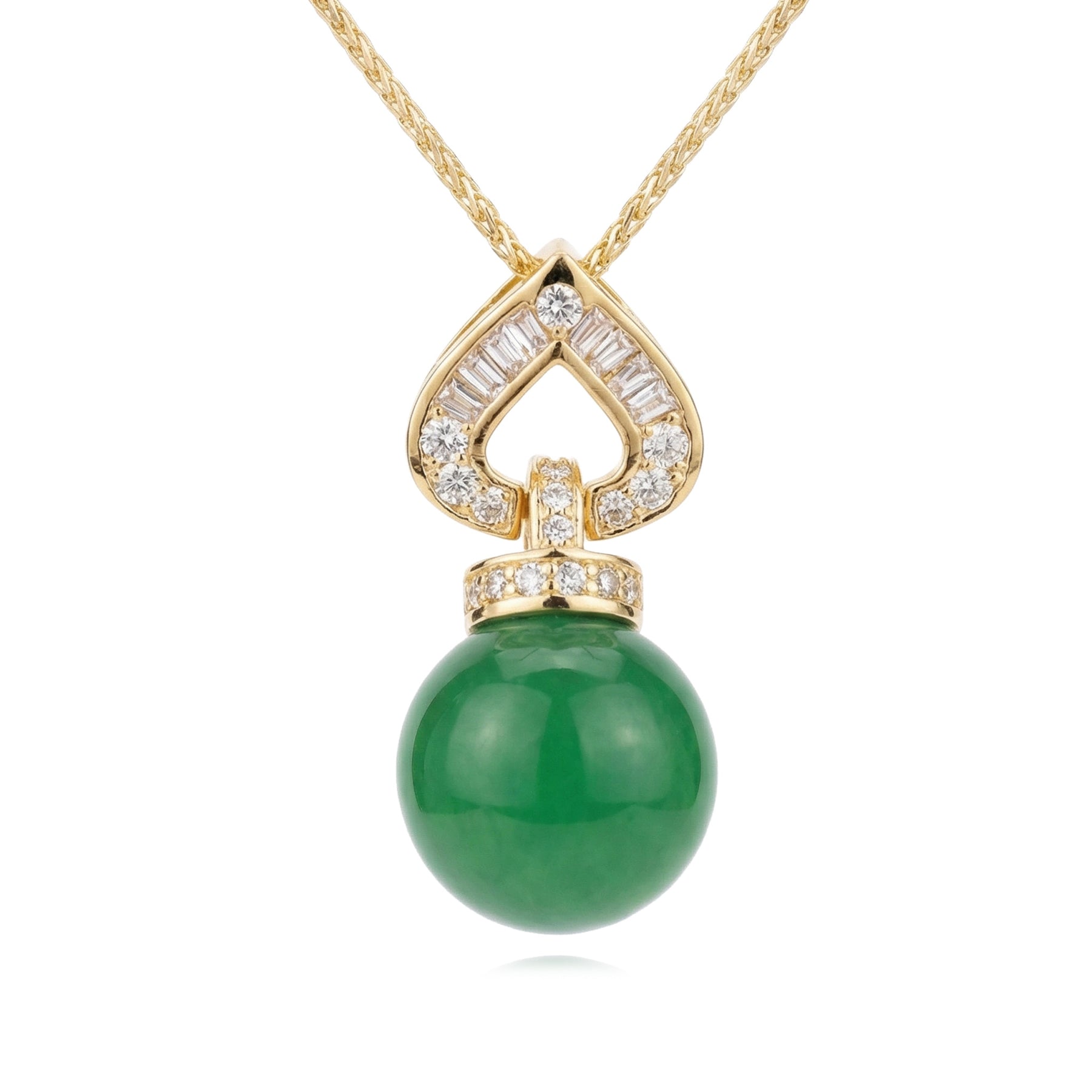 Round Jade Sphere Necklace – jade necklace