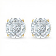 Asscher-Cut Stud Earrings – sterling silver earrings