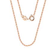 rose-gold-plated Italian Rope Chain Necklace – gold-plated necklace