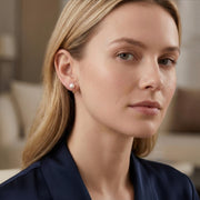Cultured Freshwater Pearl Studs – pearl earrings, close-up