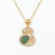 Auspicious Jade Gourd Prosperity Necklace – jade necklace
