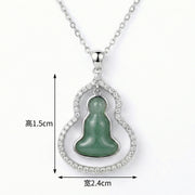 Irregular Jade Gourd Halo Necklace II – jade necklace