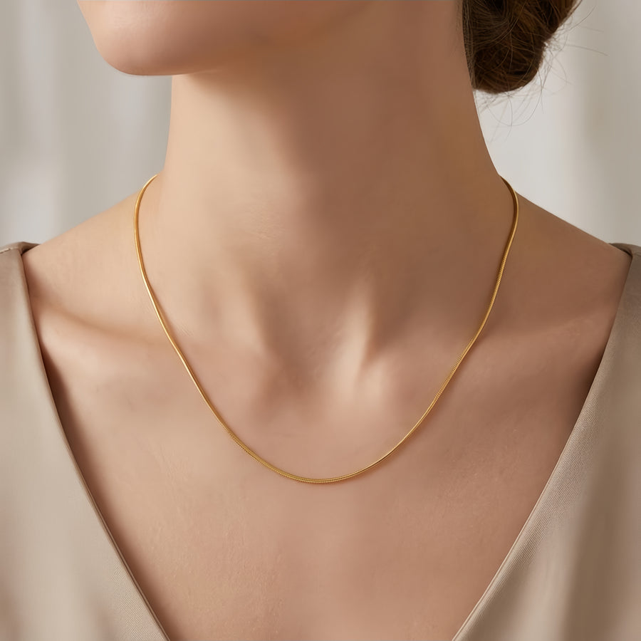 gold-plated Snake Chain Necklace – gold-plated necklace