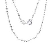 Italian Twisted Link Necklace – sterling silver necklace