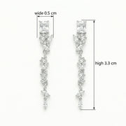 Crystal Dangle Earrings for Bridal Wear – crystal earrings, close-up