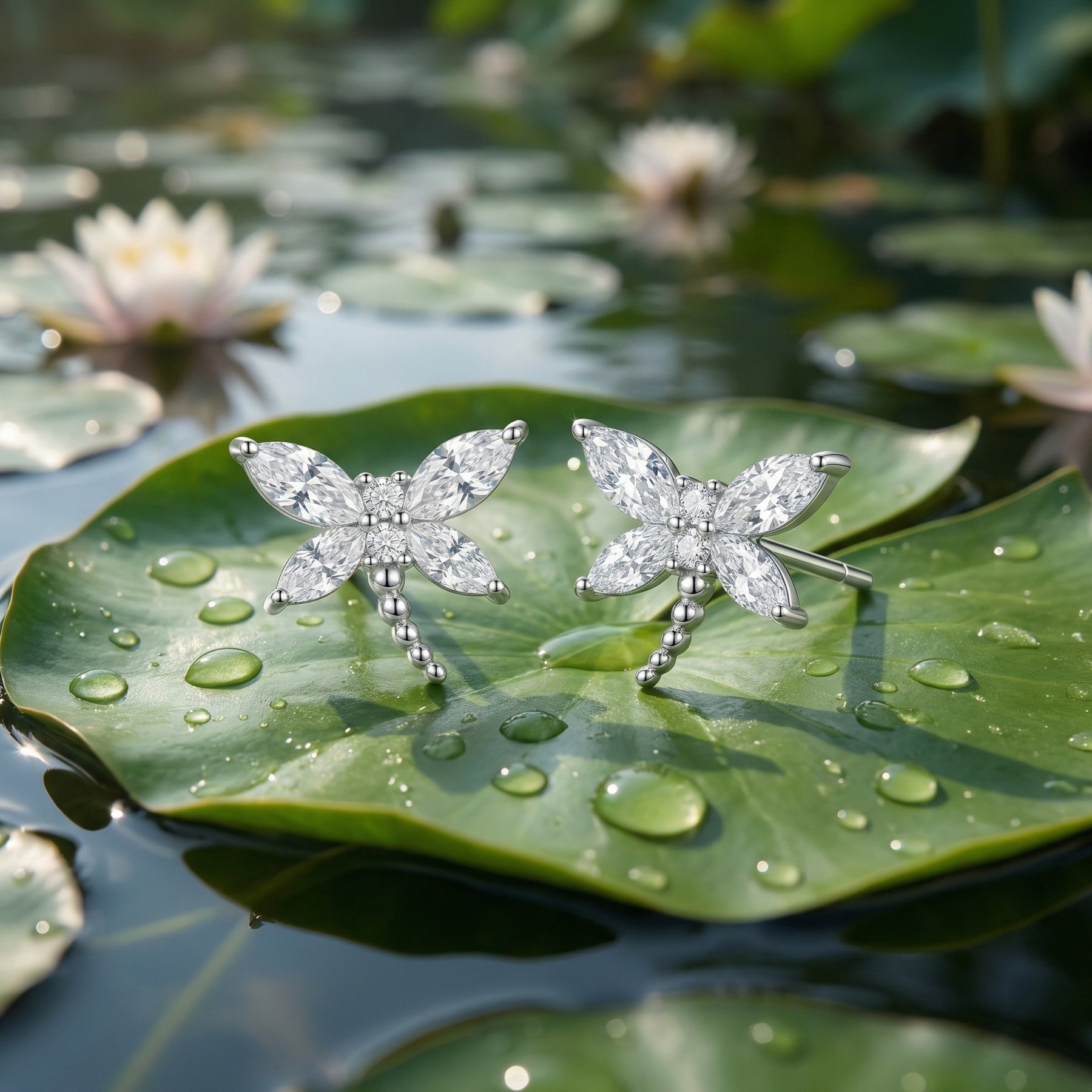 Dragonfly Stud Earrings – sterling silver earrings