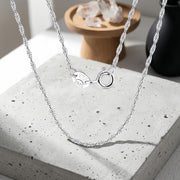 Twisted Rope Chain Necklace – sterling silver necklace, front view