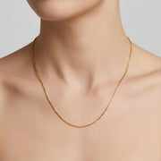 Gold-Plated Chain Necklace with Charm – gold-plated necklace