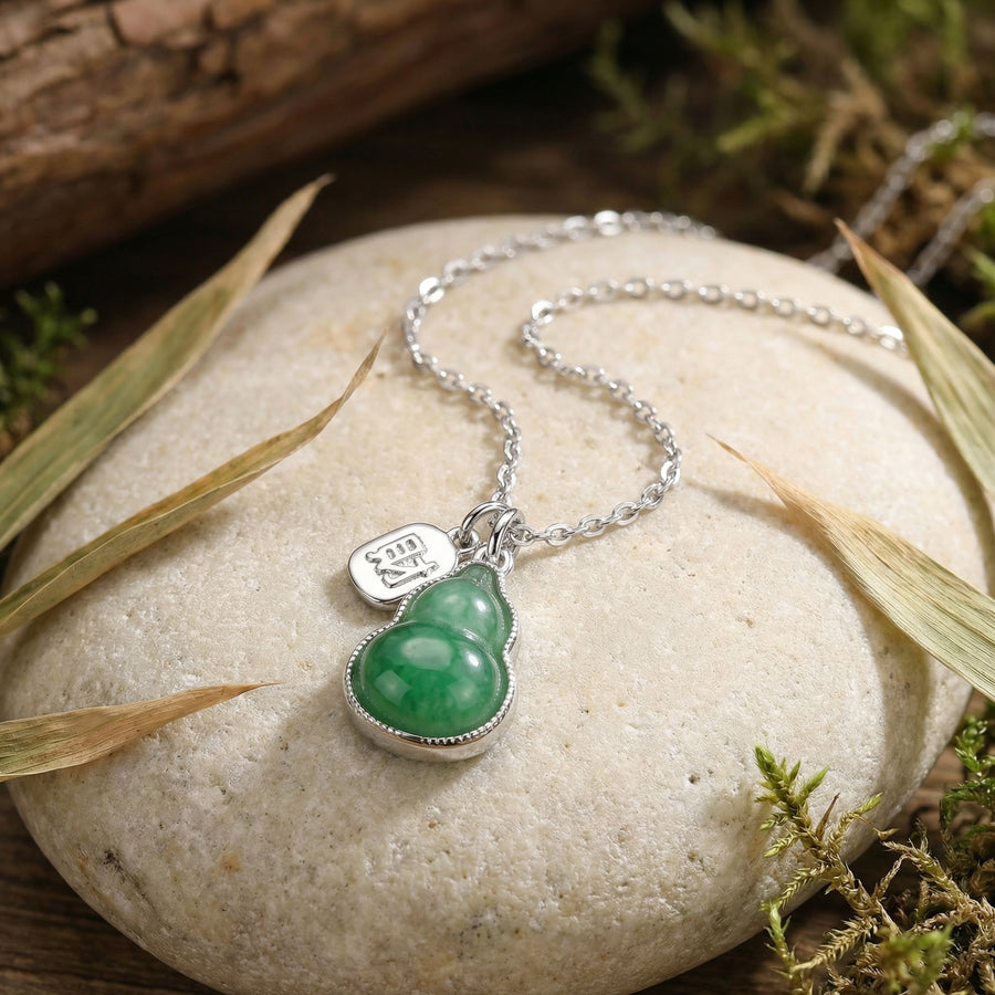 Irregular Jade Gourd Pendant Necklace – jade necklace