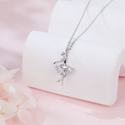Ballerina Sparkling stone Pendant Necklace – sparkling stone necklace
