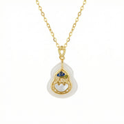 Hulu Pendant Necklace with Ruyi Cloud – jade necklace