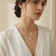 Shooting Star Pearl Necklace – pearl necklace, front view