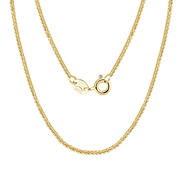 Italian Gold-Plated Wheat Chain Necklace – gold-plated necklace