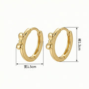 Bowknot Huggie Hoop Earrings – sterling silver earrings